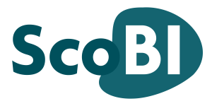 ScoBI logo in teal